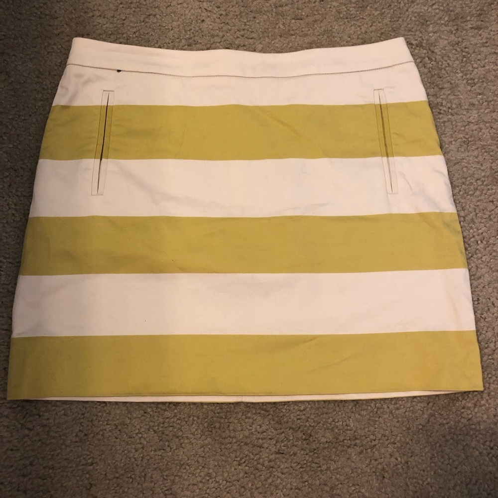J Crew Classic Preppy Large Stripe Skirt